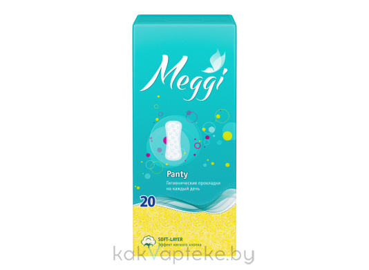 Гигиенические прокладки на каждый день MEGGI ПАНТИ (20 (Арт.MEG 402))