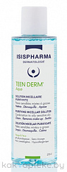 ISISPHARMA TEEN DERM Aqua (Тин Дерм Аква) миц. вода для снятия макияжа для комб. и жир. кожи,250мл