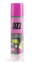 OZZ - Baby Средство репеллентно-акарицидное Аэрозоль детский от клещей и комаров, 120 мл