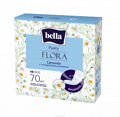 Bella Panty FLORA Camomile Прокладки женские гигиенические ежедневные с экстрактом ромашки 70 шт