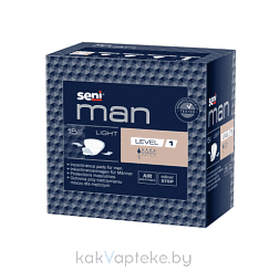 SENI MAN вкладыши специальные для мужчин LIGHT LEVEL 1 (легкий уровень 1) 15 шт