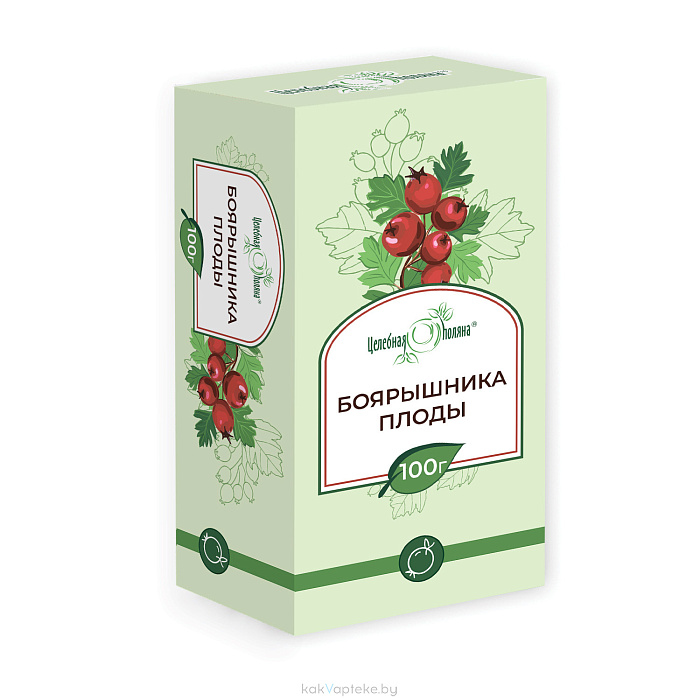 Боярышника плоды "Целебная поляна" пачка 100г