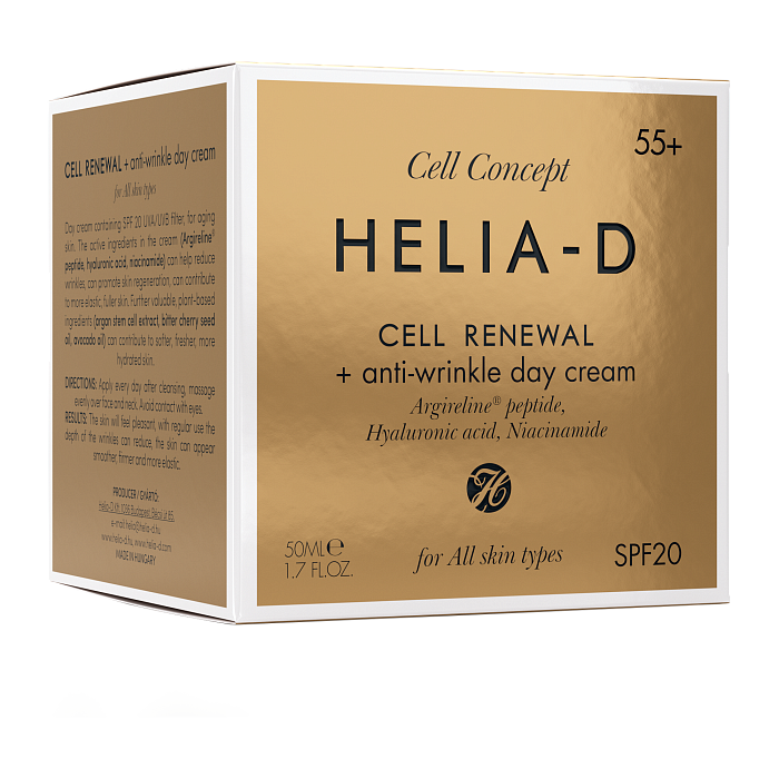 Helia-D Cell Concept «Обновление клеток» Крем дневной против морщин 55+ SPF 20 50 мл