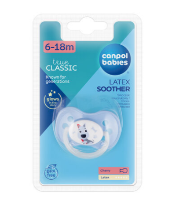 Сanpol babies Соска -пустышка латексная 6-18 мес, Арт.22/594_blu