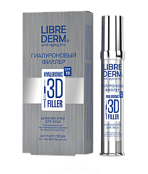 LIBREDERM«3D Гиалуроновый филлер» Дневной крем для лица  SPF 15 30 мл