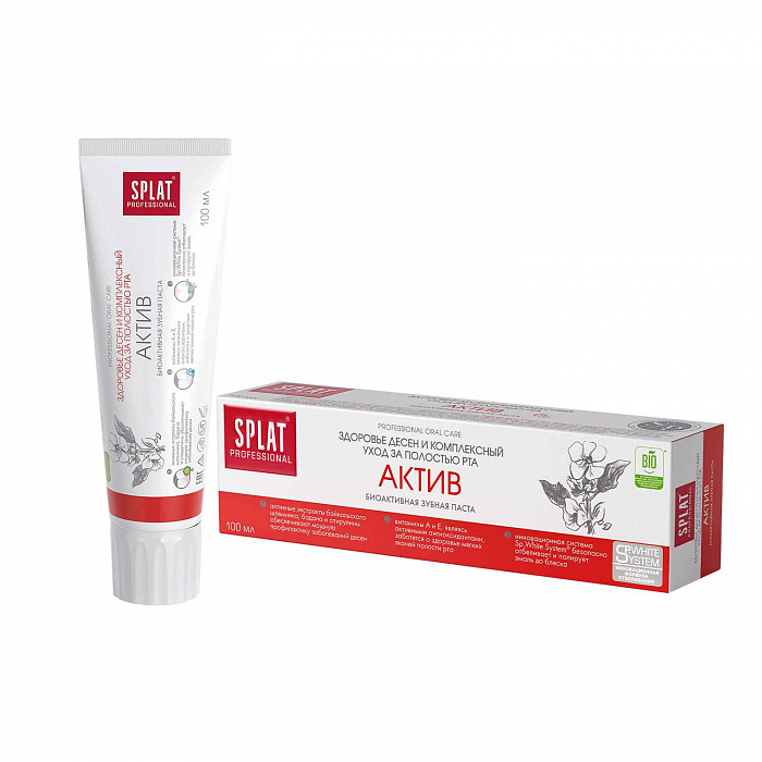 Зубная паста серии Professional SPLAT (СПЛАТ) ACTIVE/АКТИВ 100 мл