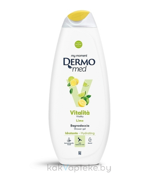 DЕRMOMED Гель для душа с лаймом "VITALITY" / SHOWER GEL VITALITY LIME, 450 мл