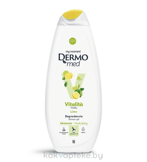 DERMOMED Гель для душа с лаймом "VITALITY" / SHOWER GEL VITALITY LIME, 450 мл