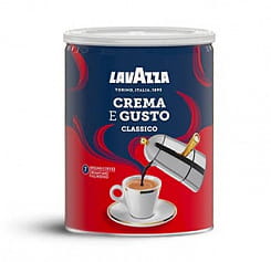 Lavazza Кофе натуральный жареный молотый , темнообжаренный  Crema e Gusto Classico, ж/б,  250 гр