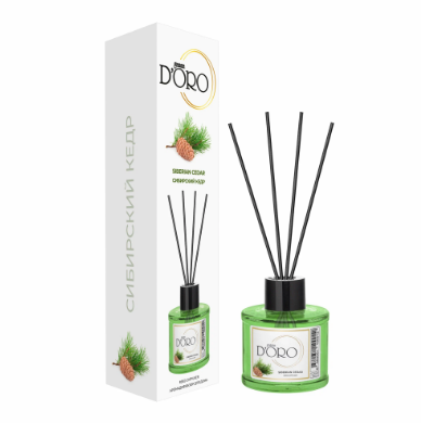 Gamma D'ORO Аромадиффузор для дома Сибирский кедр 100 мл SIBERIAN CEDAR