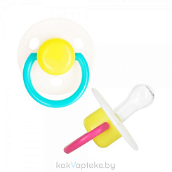 ПОМА Соска-пустышка силиконовая (круглой формы) 4+, арт. 4512, 1 шт