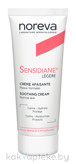 NOREVA СЕНСИДИАН Смягчающий крем для лица, легкая текстура, 40 мл