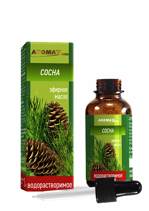 AROMA’Saules Масло эфирное водорастворимое "Сосна",30 мл
