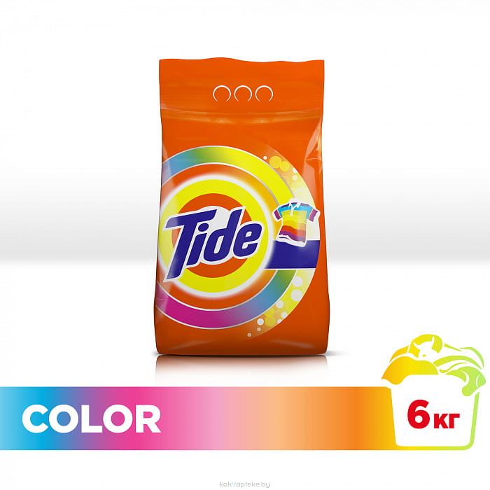 TIDE Автомат Color Средство моющее синтетическое порошкообразное, 6кг