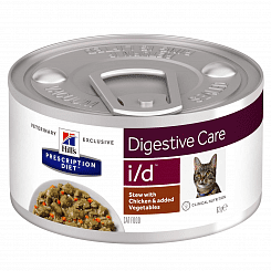 Hill's  PD i/d консервы для кошек (рагу с курицей) (ЖКТ) 82г 603877