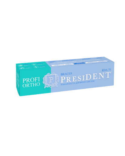 PRESIDENT PROFI ORTHO Зубная паста Braces (75 RDA), 50 мл