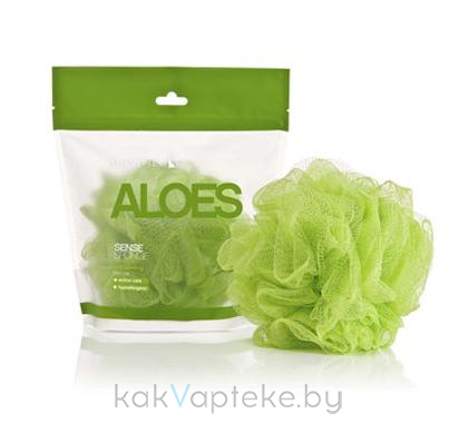 SUAVIPIEL Мочалка для мытья тела ALOES SENSE SPONGE