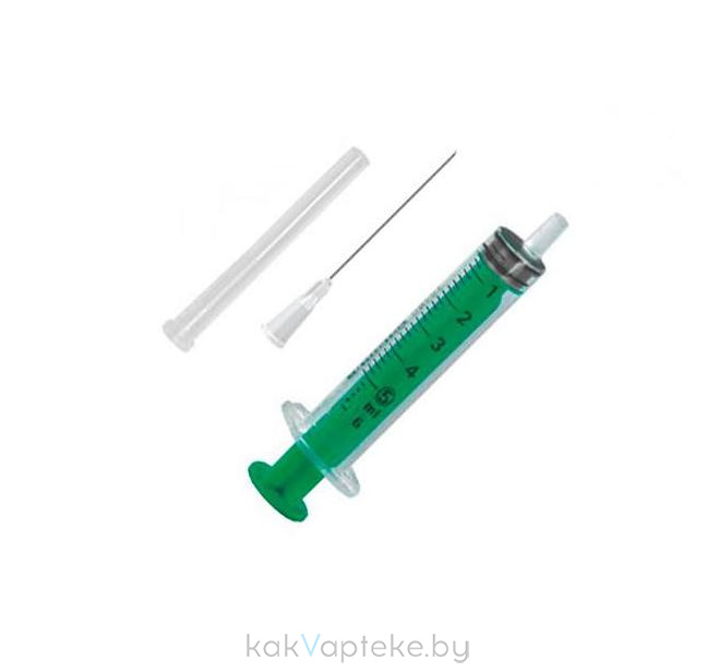 Шприц Avanti Medical трёхкомпонентный однократного применения стерильный с иглой 5,0мл