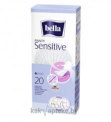 Bella Panty Sensitive Ультратонкие женские гигиенические ежедневные прокладки 20 шт