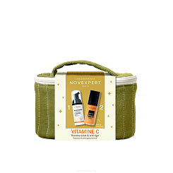 Набор Novexpert: Сыворотка-бустер с вит С 30мл, Vitamin C Пенка для умывания «Экспресс сияние», 40 мл