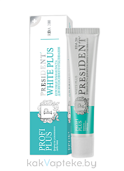 PRESIDENT PROFI PLUS Зубная паста White Plus (200 RDA), 30 мл