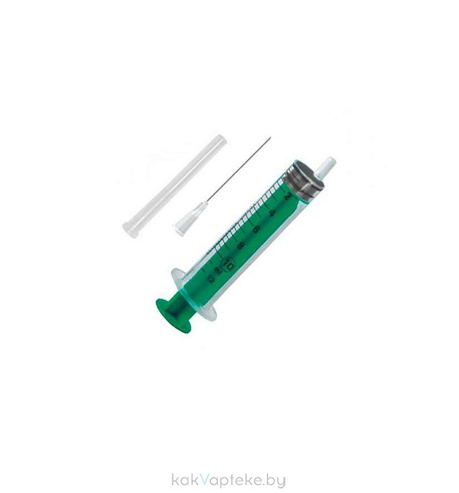 Шприц Avanti Medical трёхкомпонентный однократного применения стерильный с иглой 10,0мл