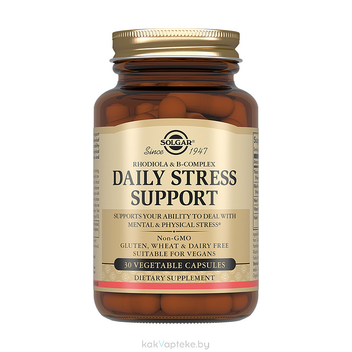 Solgar Дневной стресс-контроль, БАД капсулы №30