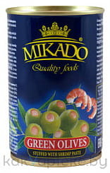 MIKADO Оливки зеленые, фаршированные креветками, 300 мл