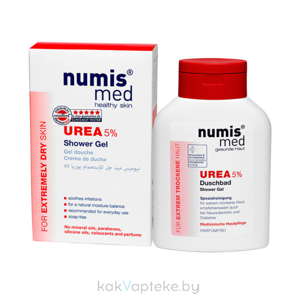 Numis med Гель для душа с 5% мочевиной для очень сухой кожи, 200 мл