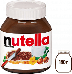 Nutella Паста ореховая с добавлением какао, 180 г
