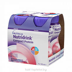 Нутридринк Компакт Протеин с охлаждающим фруктово-ягодным вкусом (4х125 мл)