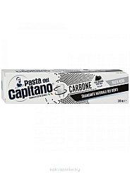 Pasta del Capitano Зубная паста с древесным углем восстанавливает белизну зубов CHARCOAL TOOTHPASTE, 100 мл