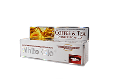 White Glo зубная паста отбеливающая Coffee & tea drinkers formula для любителей кофе и чая 24 г