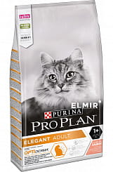 Pro Plan Корм сухой полнорационный для взрослых кошек с чувствительной кожей, с высоким содержанием Лосося, 10 кг