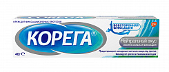 Материал для фиксации съемных протезов: крем Корега Нейтральный вкус 40