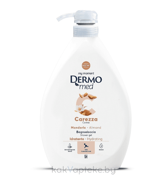 DERMOMED Гель для душа с миндалем "CARESS" / SHOWER GEL CARESS ALMOND, 1000 мл