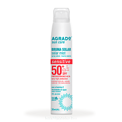 AGRADO Солнцезащитный спрей-мист для чувств.кожи SPF50+ / Solar Mist Sensitive SPF 50+, 200мл