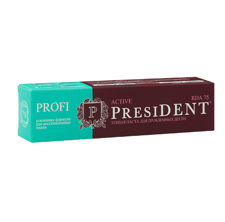 PRESIDENT PROFI Зубная паста Active (75 RDA), 50 мл