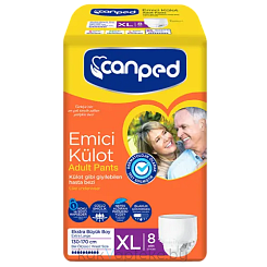 CANPED Трусики для взрослых размер XL (130-170 см, впитывающие), 8 шт
