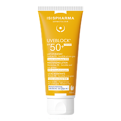 ISISPHARMA UVEBLOCK Lotion SPF 50+ молочко солнцезащитное увлажняющее с SPF 50+ (семейная косметика, предназначенная в том числе для детей до 14 лет), 100мл