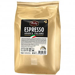 Кофе натуральный жаренный в зернах  Paulig Espresso Arabika Italiano, 1000 г