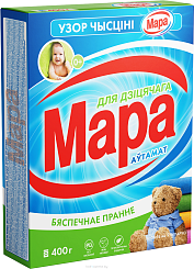 Мара Ўзор Чысціні автомат для детского Средство моющее синтетическое порошкообразное, 400 гр
