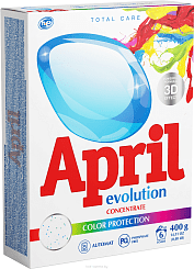April Evolution автомат color protection Средство моющее синтетическое порошкообразное, 400 гр
