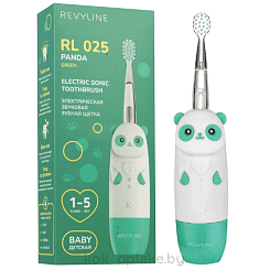 Revyline RL 025 Детская зубная щетка электрическая звуковая (зеленая 7853 панда)