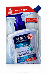 AURA antibacterial Derma protect  Крем-мыло антибактериальное, 500 мл