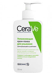 CeraVe Крем-пенка увлажняющая для умывания для нормальной и сухой кожи 236мл