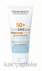 Dermedic SUNBRELLA Крем солнцезащитный SPF50+ для жирной и смешанной кожи, 50 мл